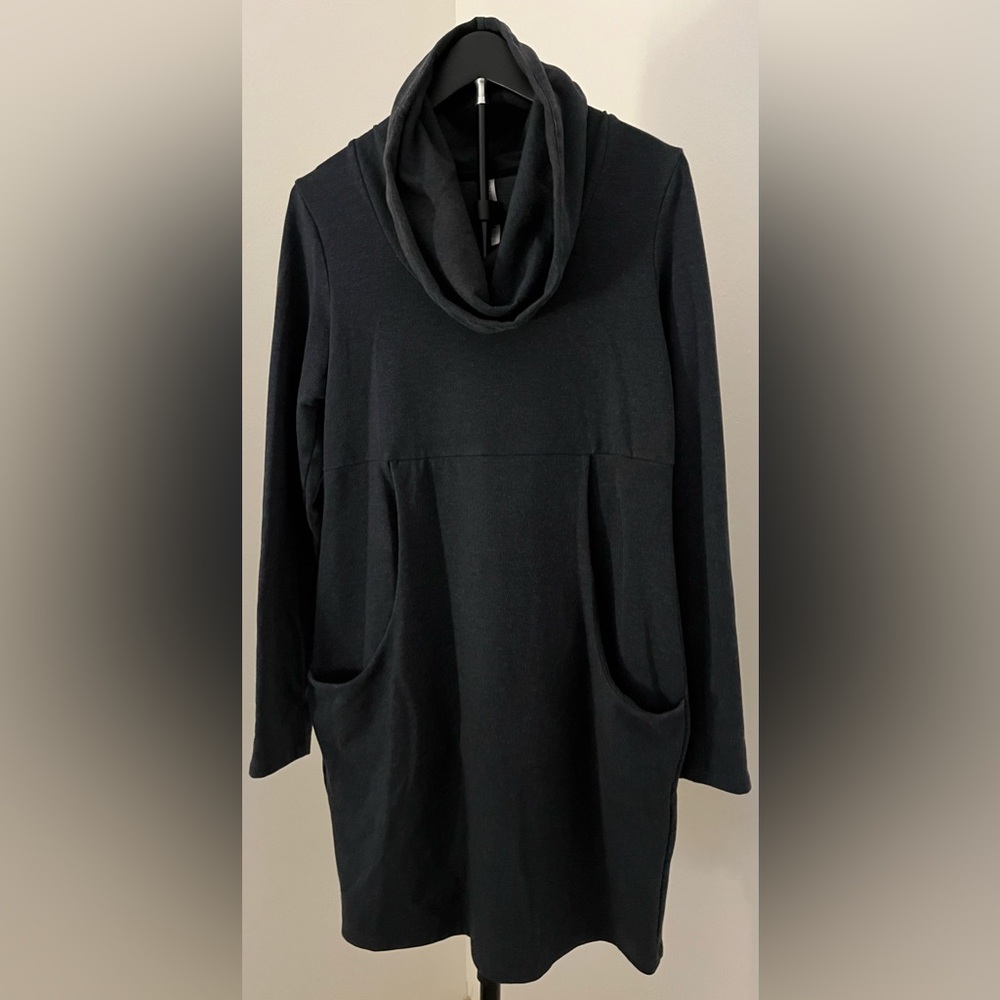 🍂 Kyodan Freedom Trail Cowl Neck Sweatshirt Dress | Pockets Athleisure | Large